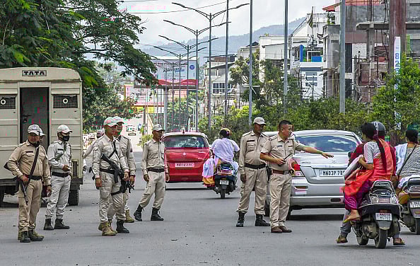 Manipur police officers - Getty Images; Representative image