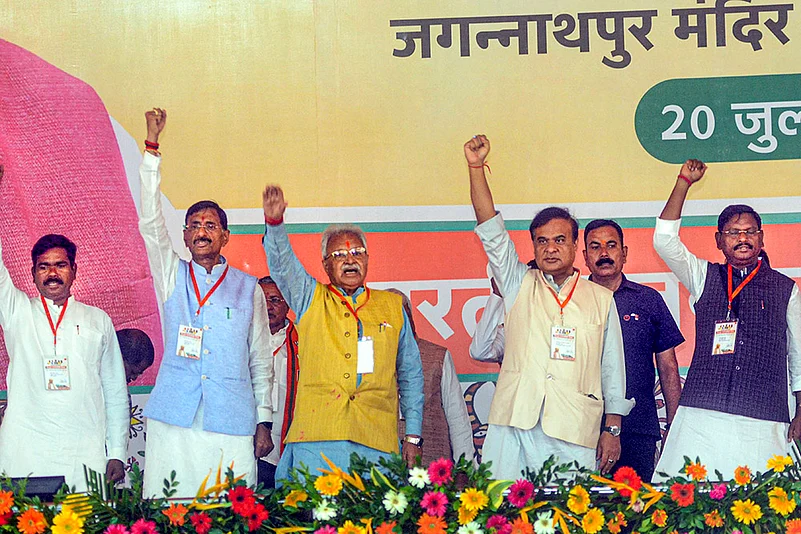 Himanta Biswa Sarma at BJP extended working committee meeting in Ranchi
