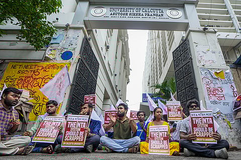 SFI protest against NEET irregularities in Kolkata