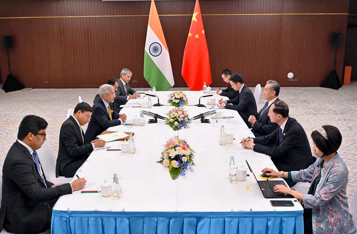 PTI : External Affairs Minister S Jaishankar holds a bilateral meeting with his Chinese counterpart Wang Yi, on the sidelines of the Shanghai Cooperation Organisation (SCO) Heads of State Council meeting, in Astana. 