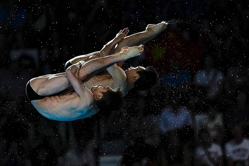 2024 Paris Summer Olympic Games_Paris Olympics Day 3 Photo_mens synchronised 10m platform diving