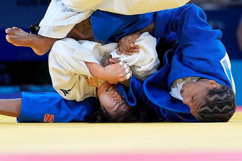 2024 Paris Summer Olympic Games_Paris Olympics Day 3 Photo_Judo womens 57 kg semifinal