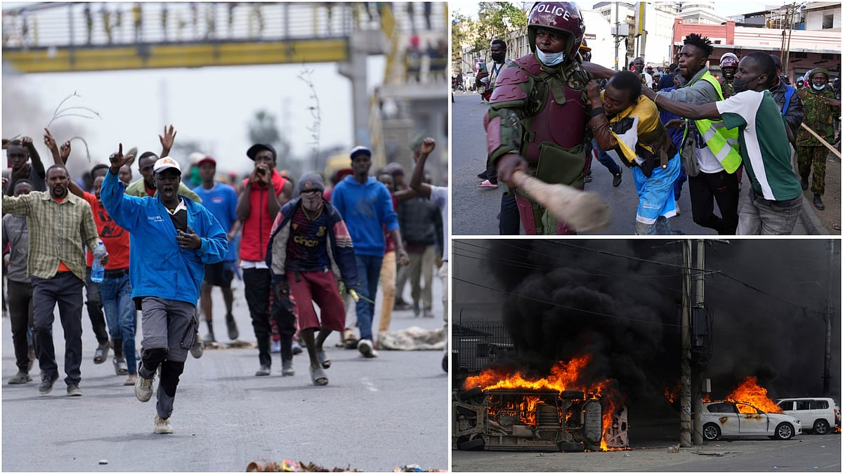 'Ruto Must Go': Tear Gas, Stone Pelting Takes over Nairobi As Protests Over Finance Bill Resume