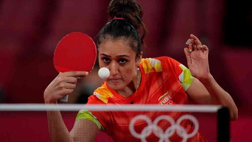 File Photo : Manika Batra Snubs National Coach During First Round Table Tennis Match At Tokyo 2020