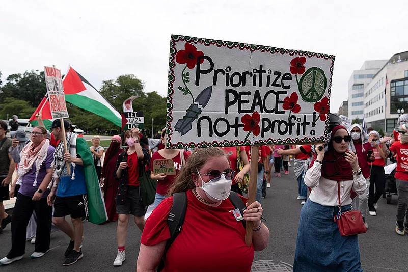 Protest against Israeli Prime Minister Benjamin Netanyahu in Washington_4