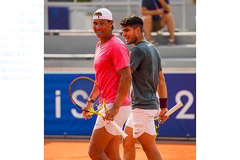 Paris Olympics Rafael Nadal and Carlos Alcaraz