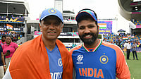 Photo: X/ @mufaddal_vohra : Rohit Sharma Credits Former Captain-Coach Rahul Dravid For India’s Champions Trophy Win