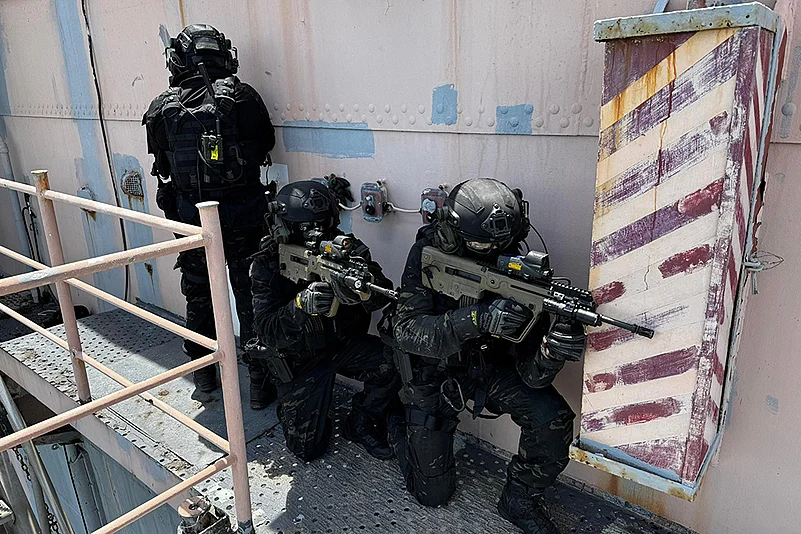Indian Navy MARCOS during RIMPAC 2024 maritime exercise