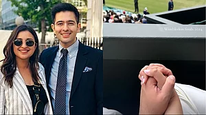 Instagram : Parineeti Chopra and Raghav Chadha at Wimbledon 2024