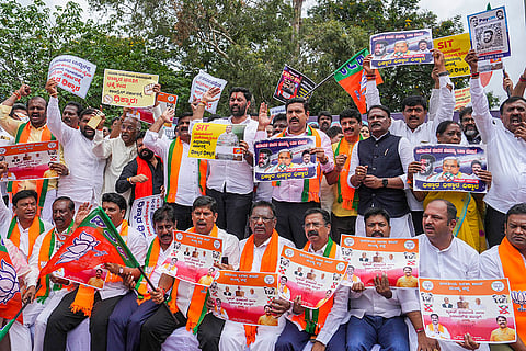 BJP protest in Bengaluru