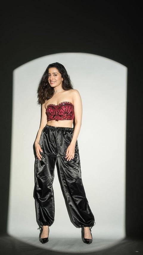 Shraddha Kapoor in a crop top and pants