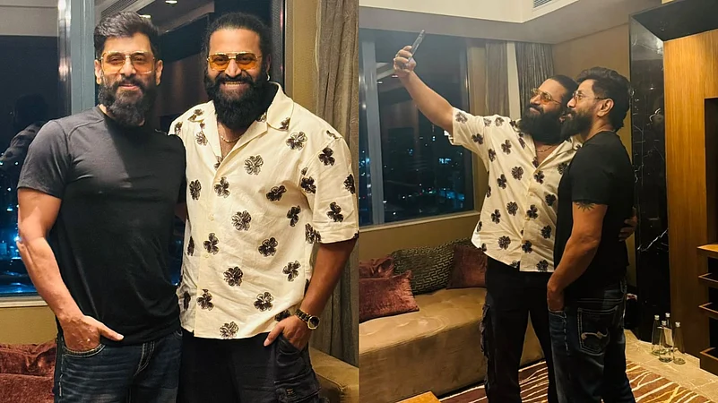 Rishab Shetty meets Chiyaan Vikram