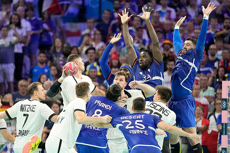2024 Paris Olympics Day 12 Photo gallery_handball match between Germany and France