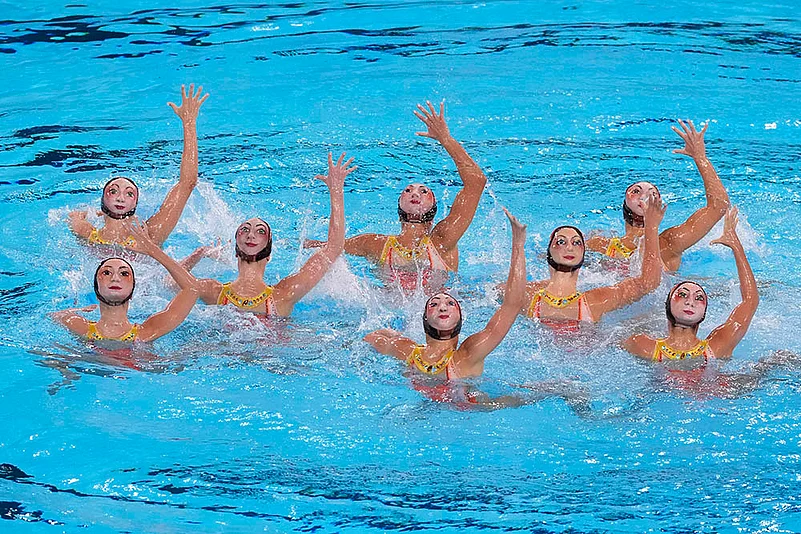 2024 Paris Olympics Day 12 Photo gallery_Team France competes in artistic swimming