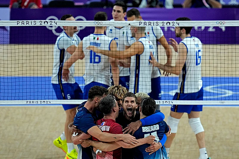 2024 Paris Olympics Day 12 Photo gallery_mens volleyball semifinal Italy vs France