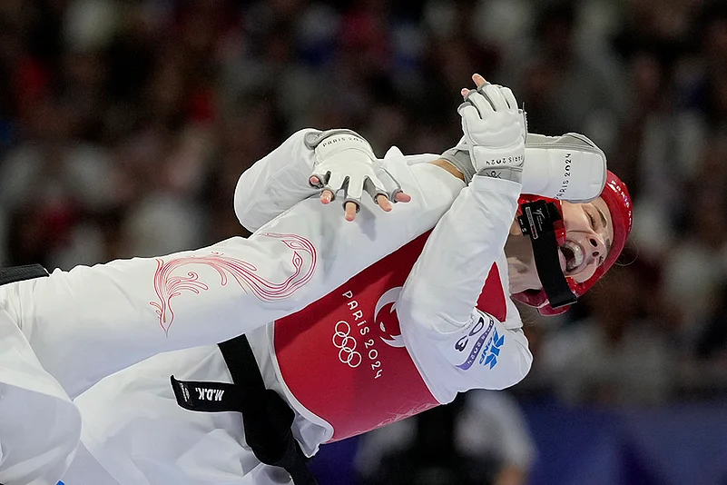 2024 Paris Olympics Day 12 Photo gallery_Womens 49kg Taekwondo quarterfinal