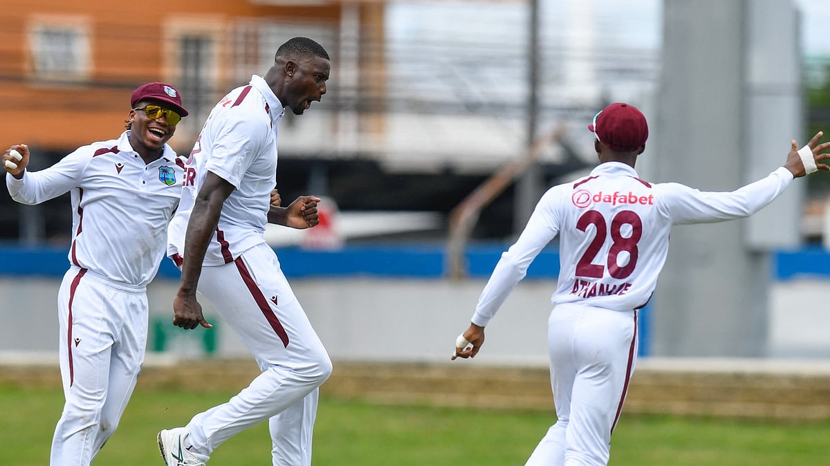 X/Windies Cricket : Action from the first Test between West Indies and South Africa in Port of Spain, Trinidad.