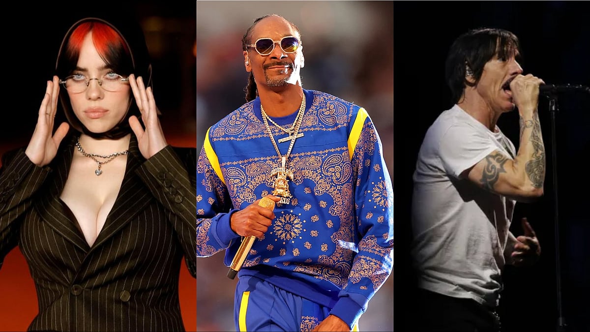 X : Billie Eilish, Snoop Dogg, Red Hot Chili Peppers