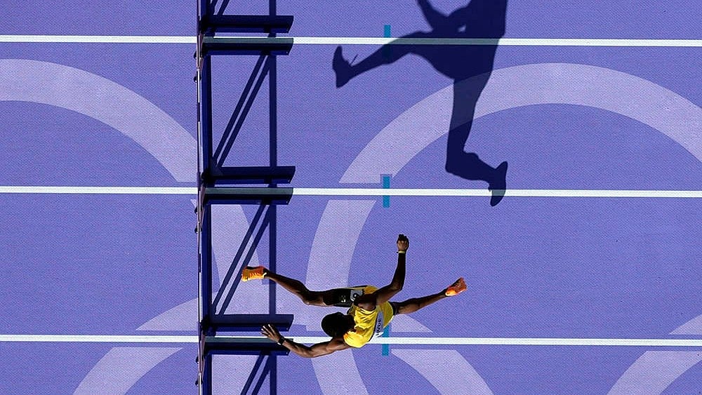 2024 Paris Summer Olympics Day 10 Photo Gallery_mens 400-meter hurdles heat
