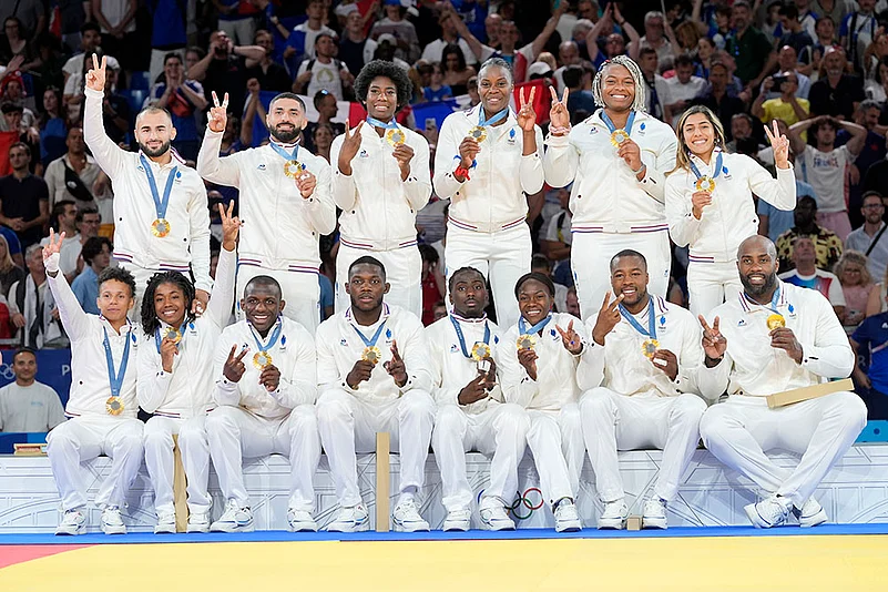 2024 Paris Olympics Judo Medal winners_judo mixed team competition_Gold winners