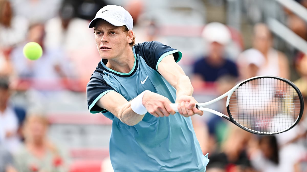 Jannik Sinner in action at the Canadian Open.