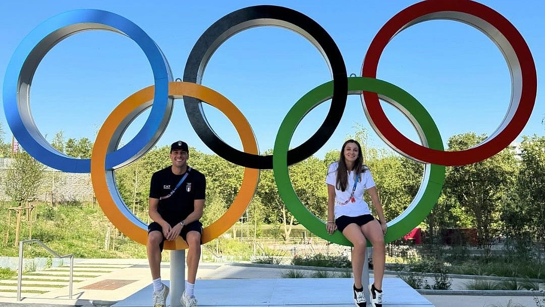 Rossella Fiamingo and Gregorio Paltrinieri