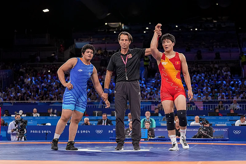 paris Olympics womens freestyle wrestling 76kg quarterfinal match