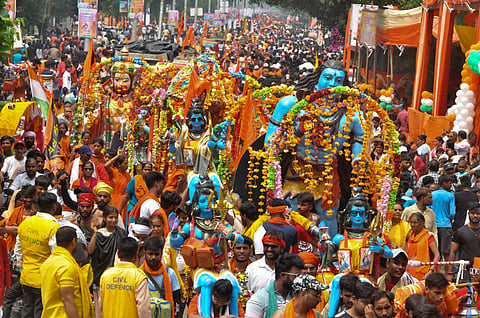Kanwariyas in Moradabad