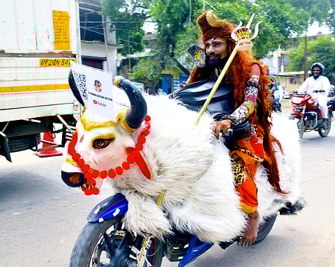 Kanwariyas in Moradabad