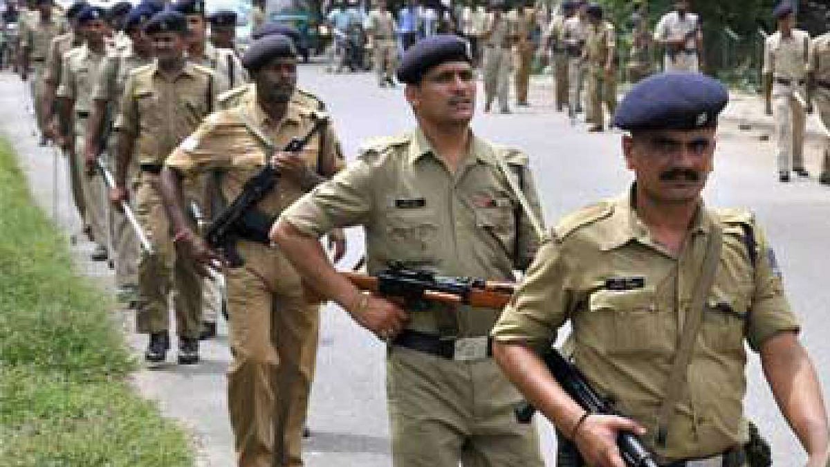 Tripura Police personnel on duty.(File photo-Representational image)
