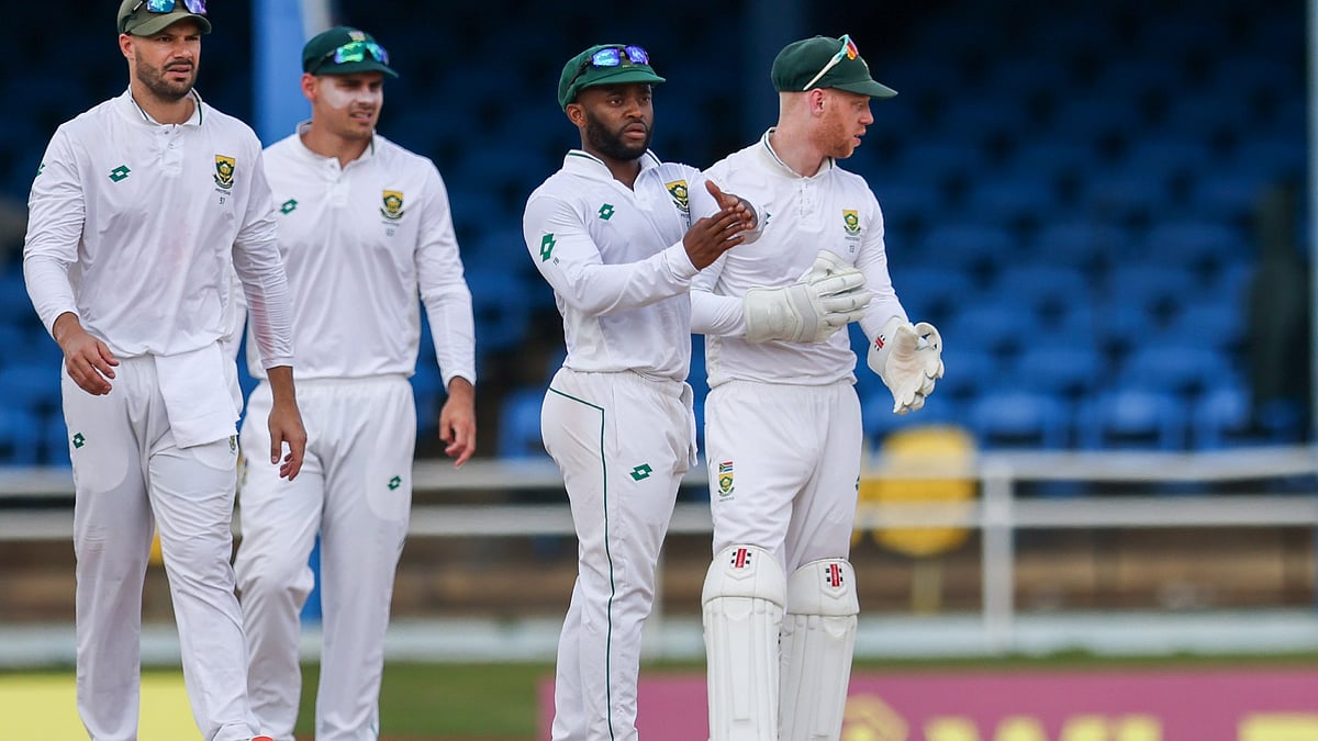 South Africa's Temba Bavuma in action against West Indies