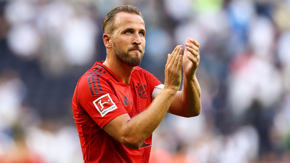 Bayern Munich's Harry Kane in action - null