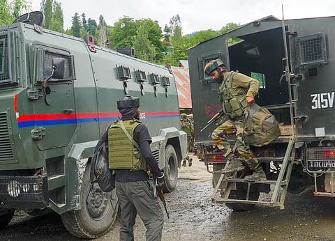Security force-terrorists encounter in Anantnag