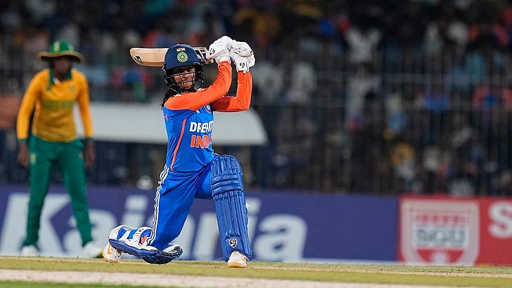 Jemimah Rodrigues plays a shot - | Photo: PTI/R Senthilkumar