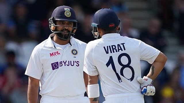 rohit sharma and virat kohli in test jersey harbhajan singh comments X