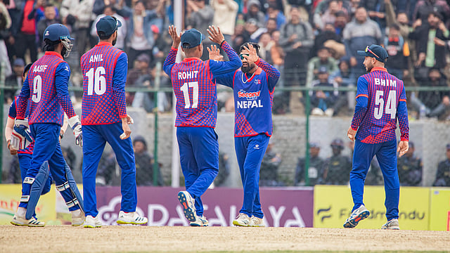 Nepal Cricket: Rhinos Fly Out To India, To Train At NCA For Two Weeks Ahead Of CWC League 2 Matches