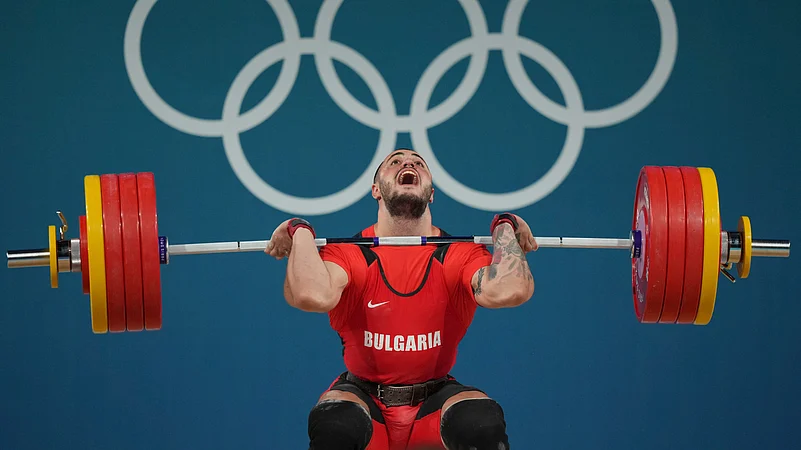 Bulgaria’s Karlos Nasar in action at Paris 2024