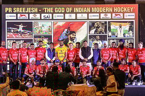 Felicitation ceremony of PR Sreejesh