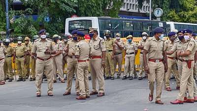 Karnataka Police personnel on duty.(Representational image) |