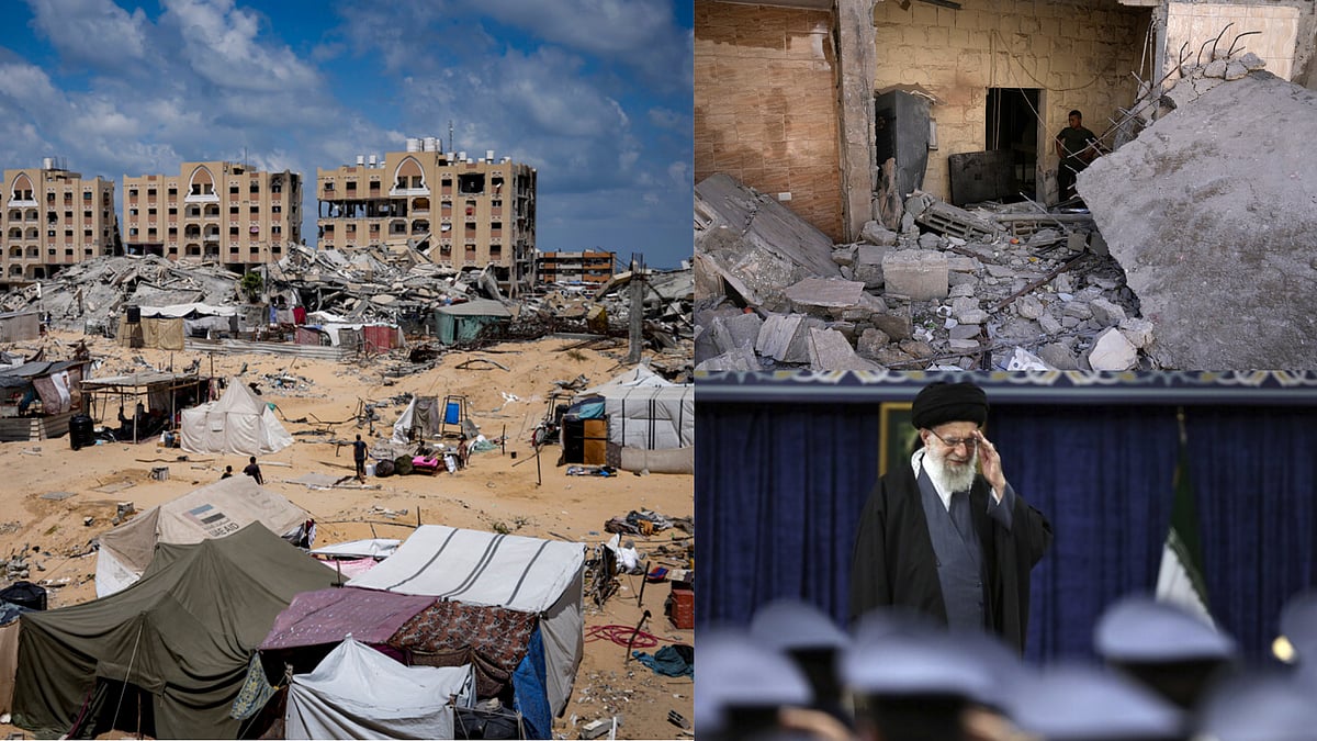 | Photo: AP :  Gaza Peace Talks To Resume; Khamenei Warns Of 'Divine Wrath' If Iran Does Not Attack Israel