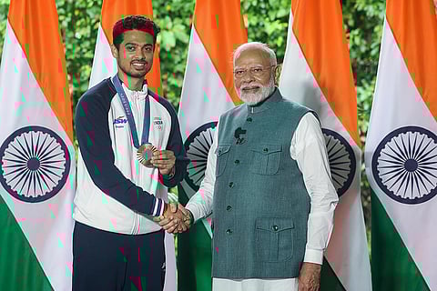 Indian Olympics contingent meets PM Modi