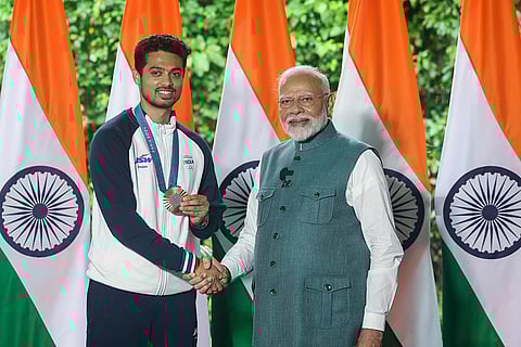 Indian Olympics Contingent meets PM