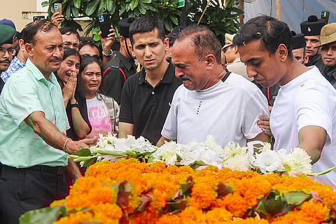 Slain Army Captain's mortal remains brought home