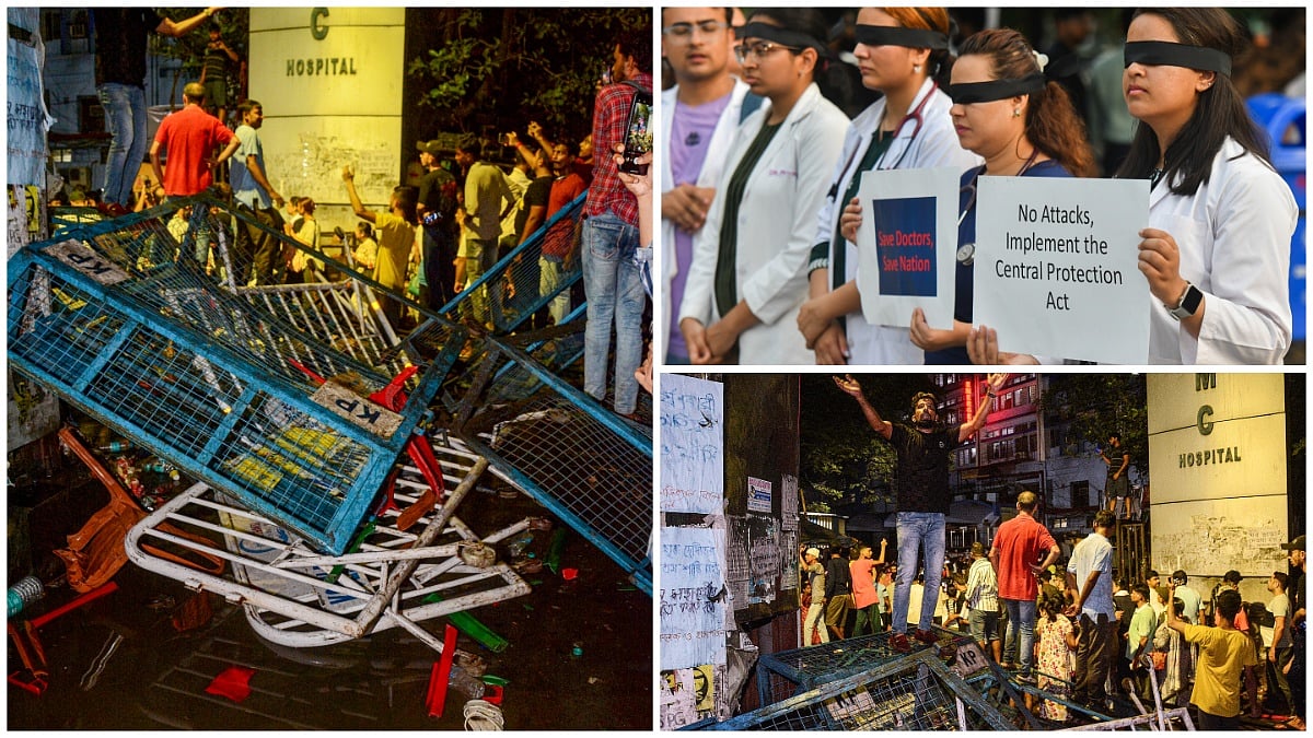 Vandalism at RG Kar Medical College and Hospital last night | 