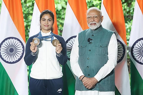 Indian Olympics Contingent meets PM