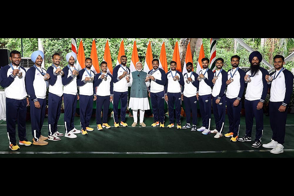 Photo: PIB : Indian Olympics Contingent meets PM Modi