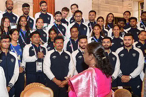 President meets Olympic Contingent