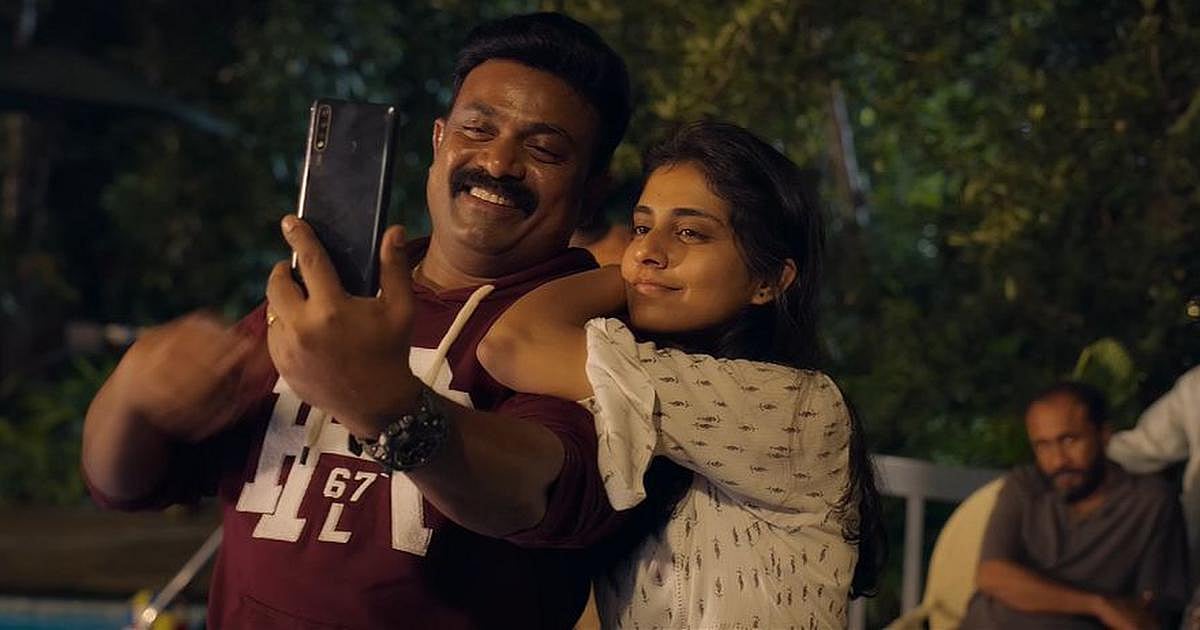 Kalabhavan Shajohn and Zarin Shihab in Aattam (2023)