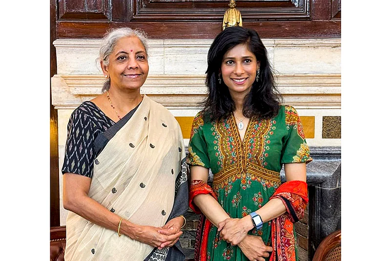 Finance Minister Nirmala Sitharaman meets Director of IMF Gita Gopinath