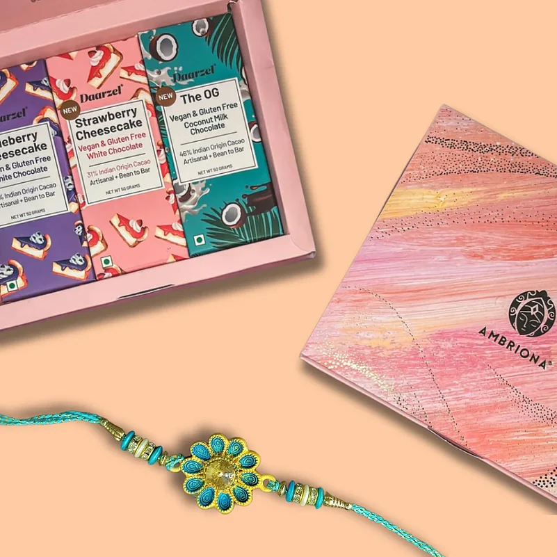 Handmade Rakhi with Sweets